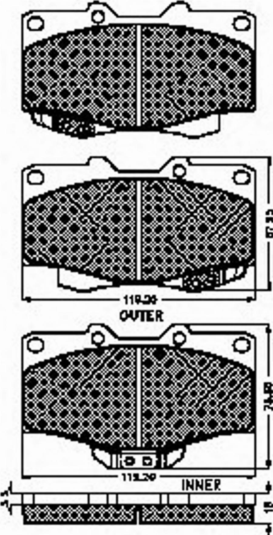 Spidan 30958 - Komplet Pločica, disk-kočnica www.molydon.hr