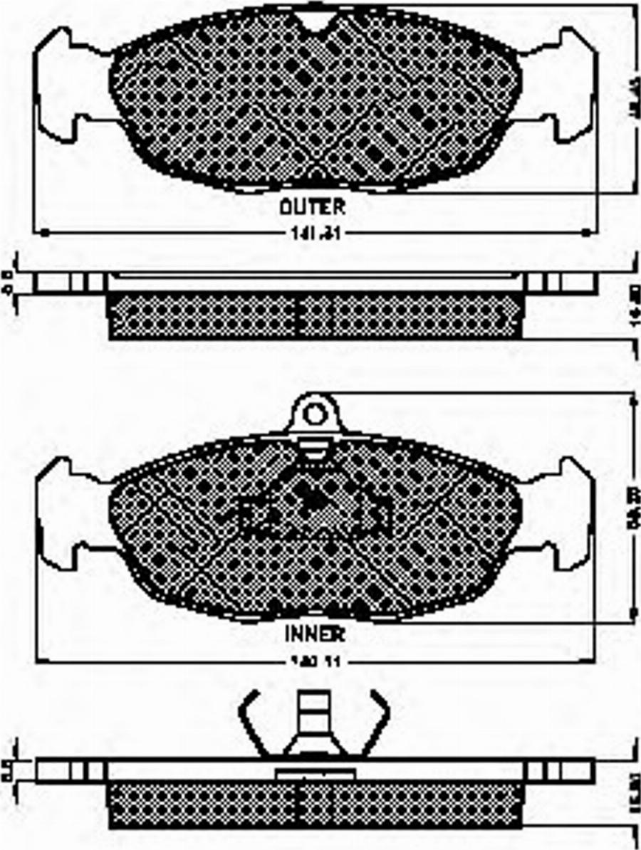 Spidan 30960 - Komplet Pločica, disk-kočnica www.molydon.hr