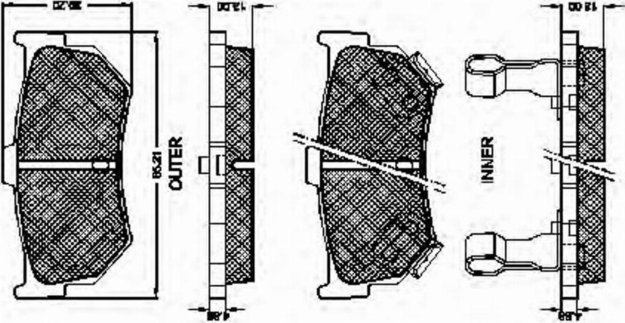 Spidan 30195 - Komplet Pločica, disk-kočnica www.molydon.hr