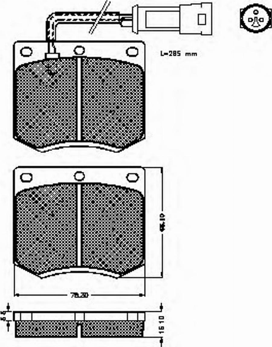 Spidan 30184 - Komplet Pločica, disk-kočnica www.molydon.hr