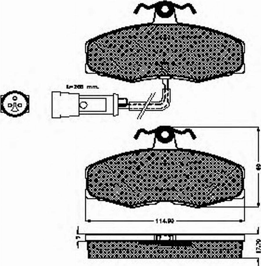 Spidan 30187 - Komplet Pločica, disk-kočnica www.molydon.hr