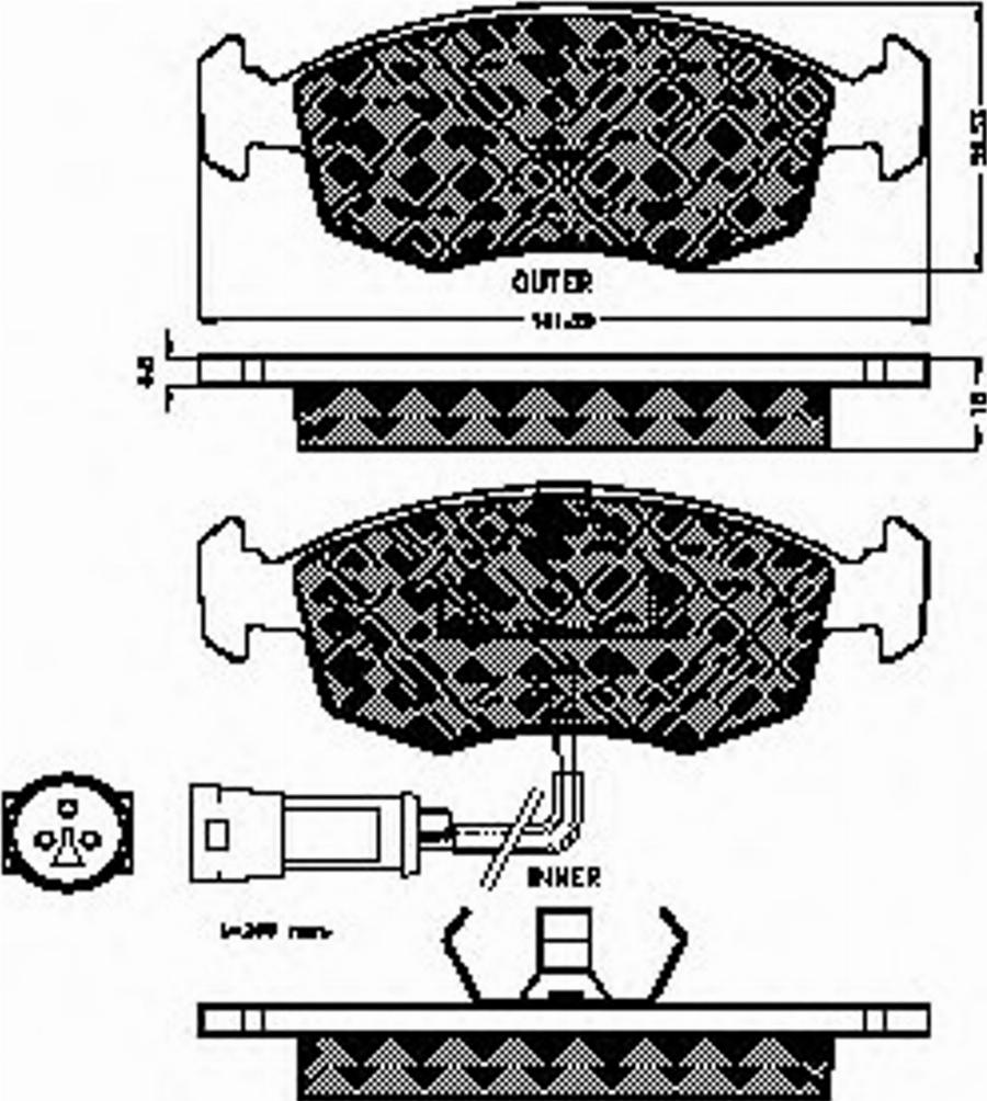 Spidan 30177 - Komplet Pločica, disk-kočnica www.molydon.hr