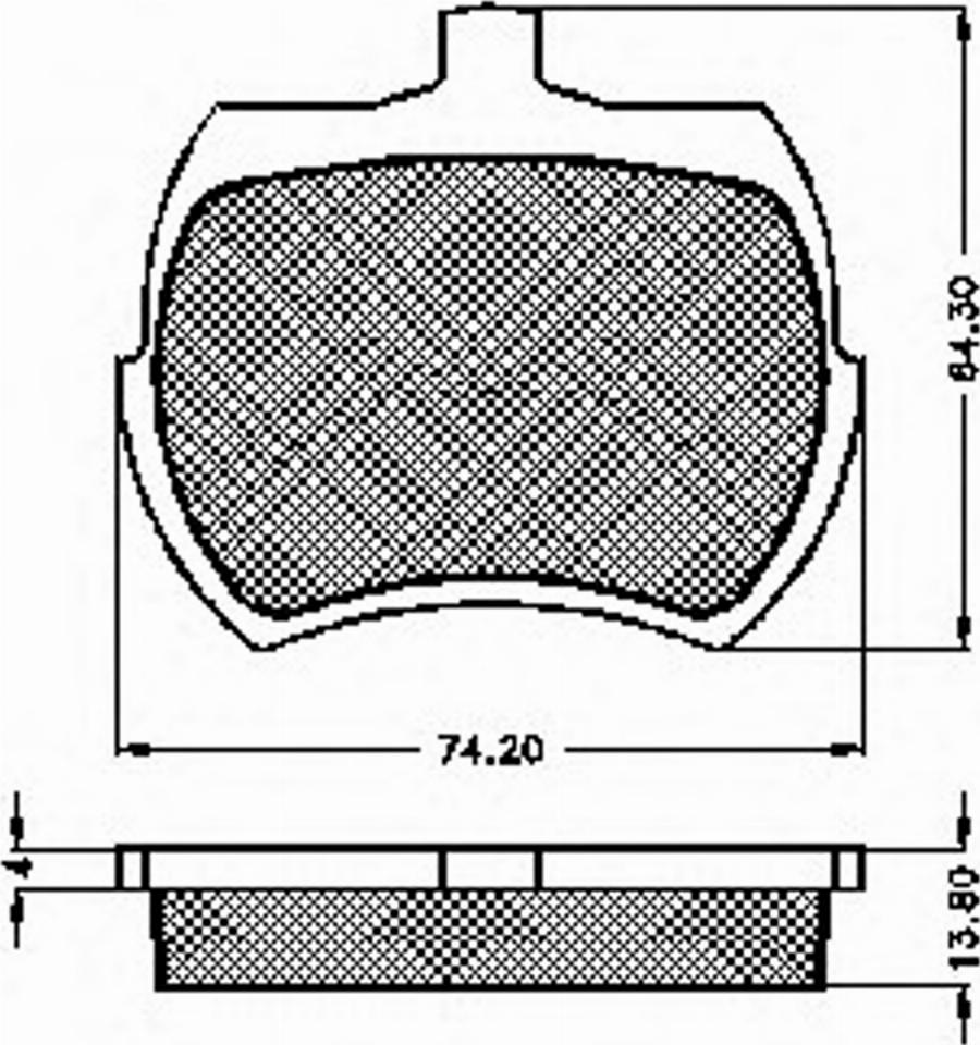 Spidan 30258 - Komplet Pločica, disk-kočnica www.molydon.hr