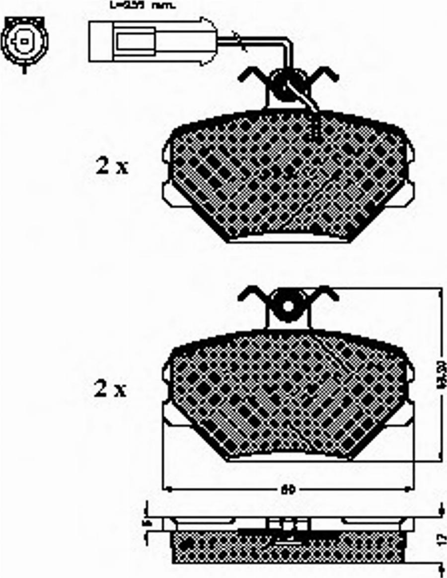 Spidan 31444 - Komplet Pločica, disk-kočnica www.molydon.hr