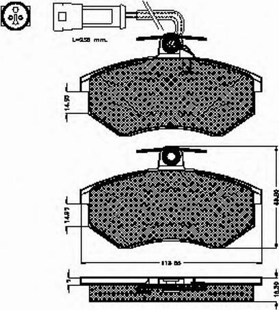 Spidan 31019 - Komplet Pločica, disk-kočnica www.molydon.hr