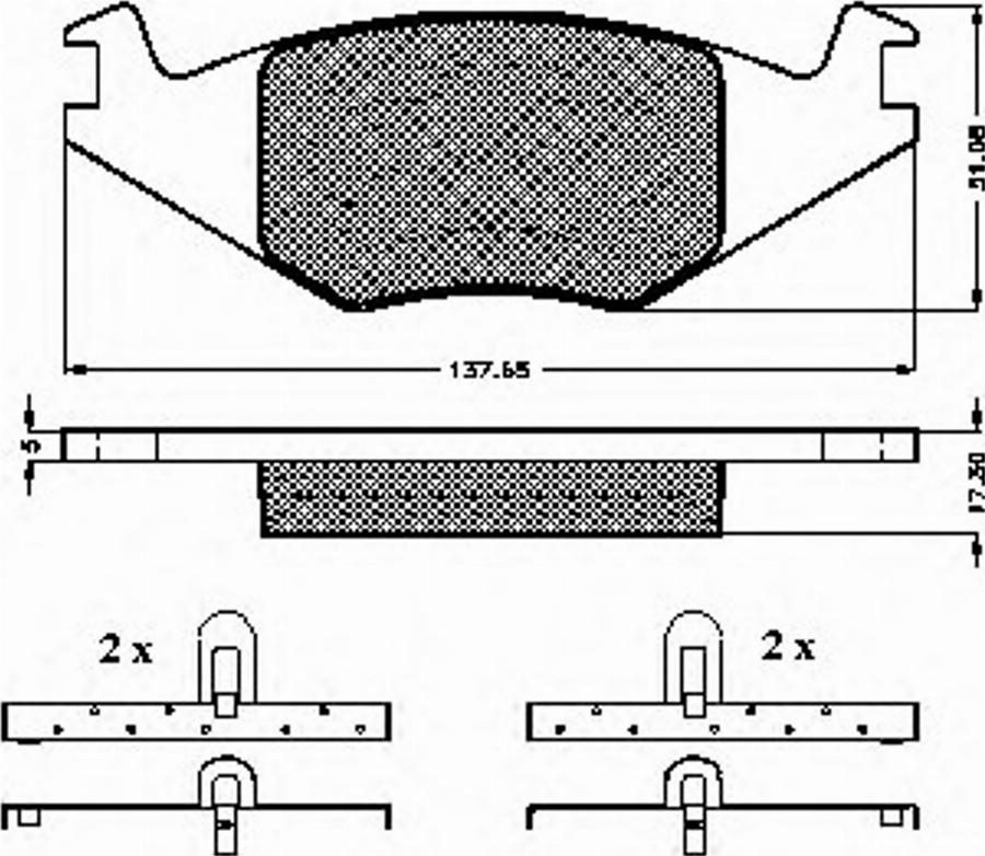 Spidan 31015 - Komplet Pločica, disk-kočnica www.molydon.hr