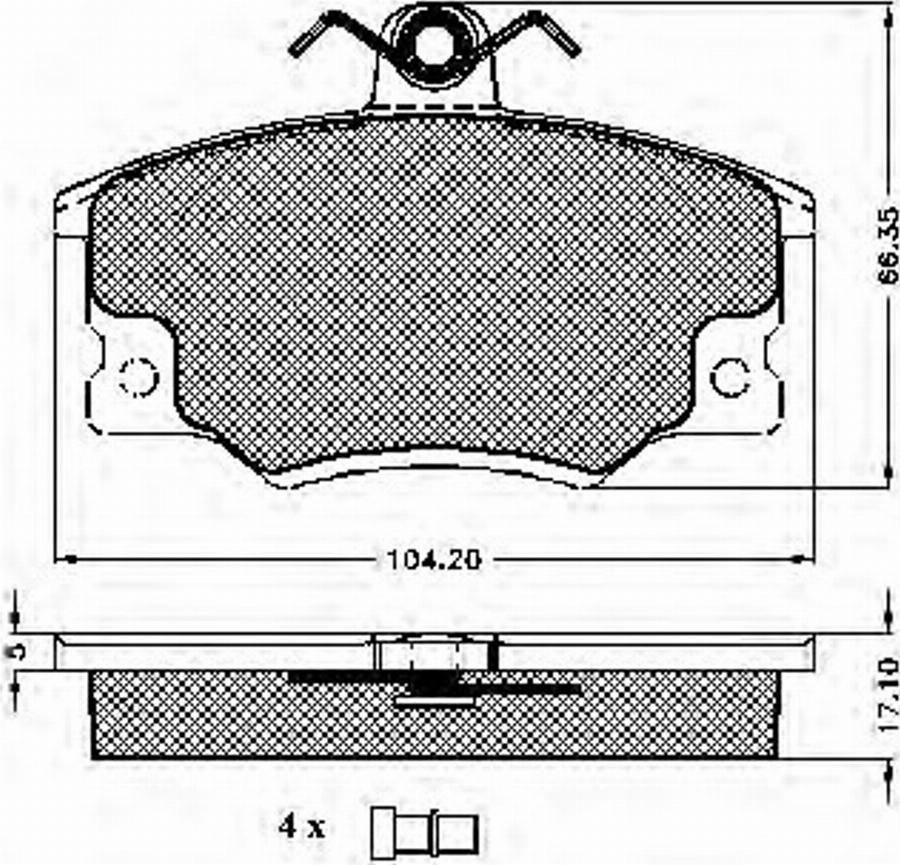 Spidan 31012 - Komplet Pločica, disk-kočnica www.molydon.hr