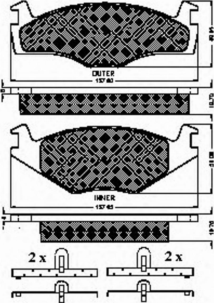 Spidan 31033 - Komplet Pločica, disk-kočnica www.molydon.hr