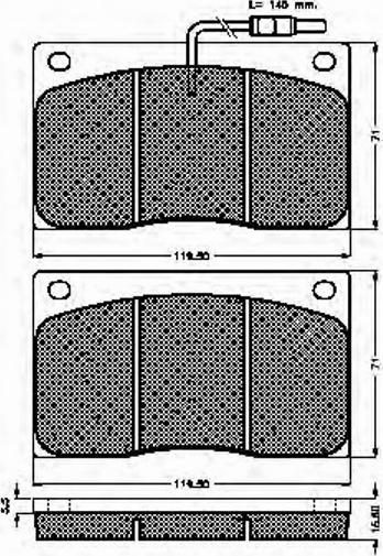 Spidan 31176 - Komplet Pločica, disk-kočnica www.molydon.hr