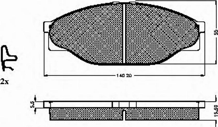 Spidan 31861 - Komplet Pločica, disk-kočnica www.molydon.hr