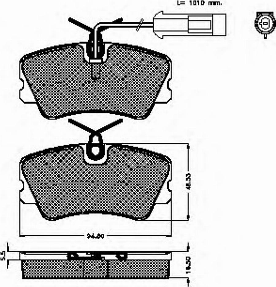 Spidan 31863 - Komplet Pločica, disk-kočnica www.molydon.hr