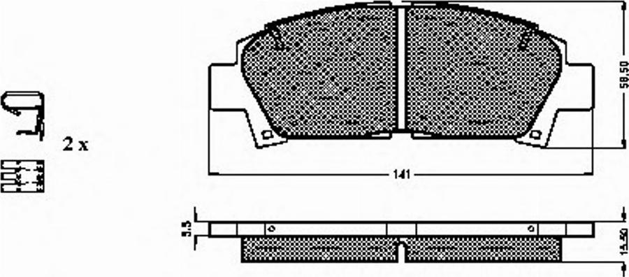 Spidan 31871 - Komplet Pločica, disk-kočnica www.molydon.hr