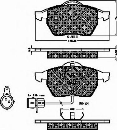 Spidan 31873 - Komplet Pločica, disk-kočnica www.molydon.hr