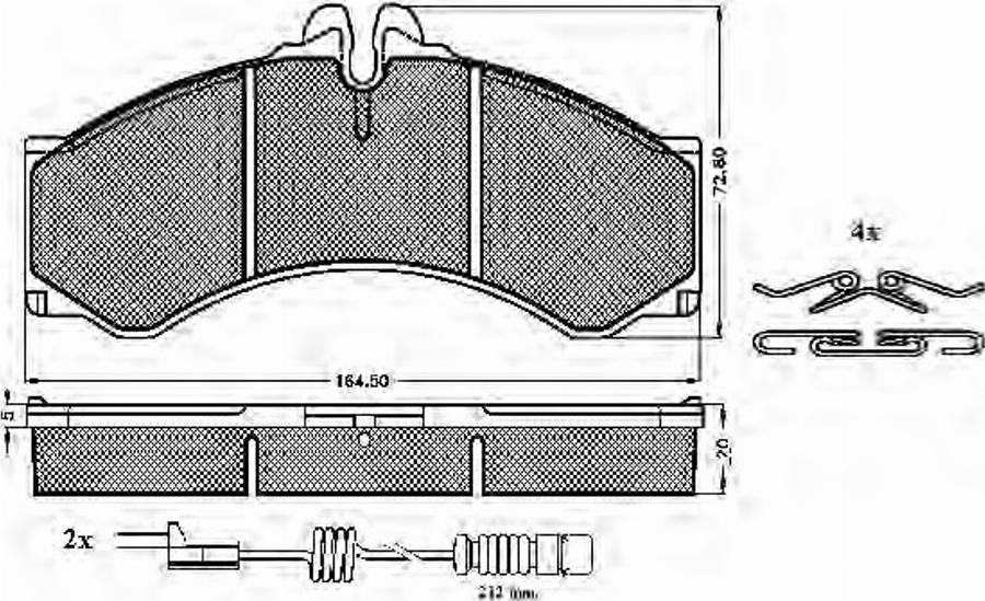 Spidan 31399 - Komplet Pločica, disk-kočnica www.molydon.hr