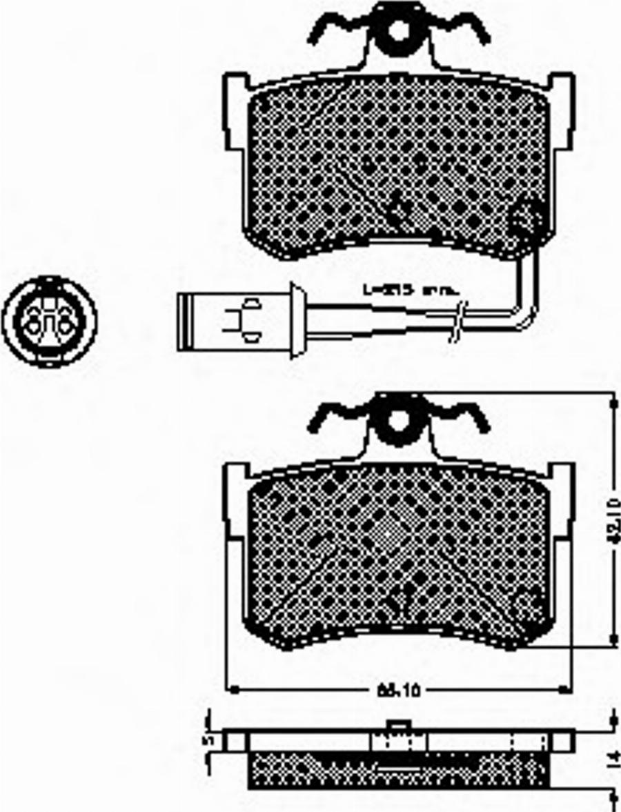 Spidan 31288 - Komplet Pločica, disk-kočnica www.molydon.hr