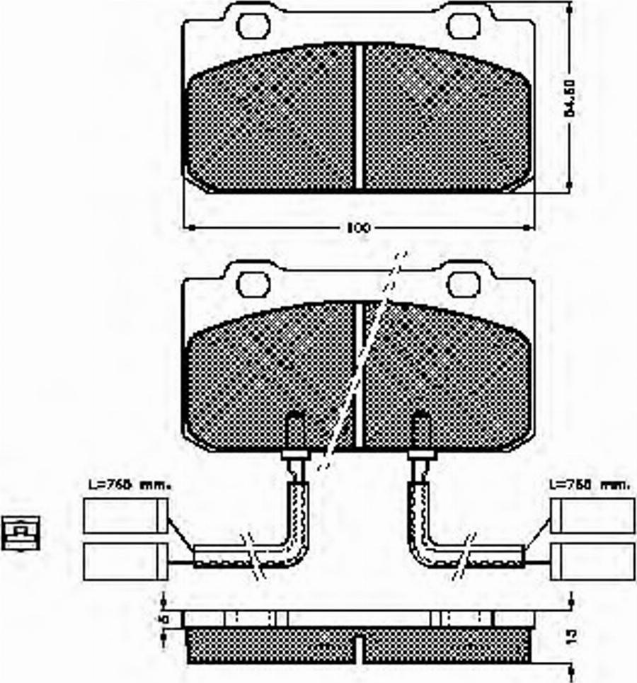 Spidan 31278 - Komplet Pločica, disk-kočnica www.molydon.hr