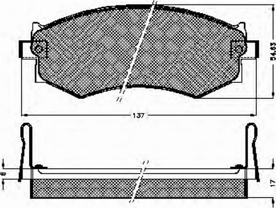 Spidan 31708 - Komplet Pločica, disk-kočnica www.molydon.hr