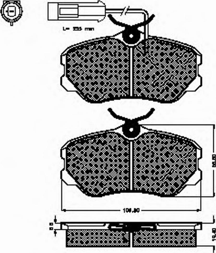 Spidan 31731 - Komplet Pločica, disk-kočnica www.molydon.hr