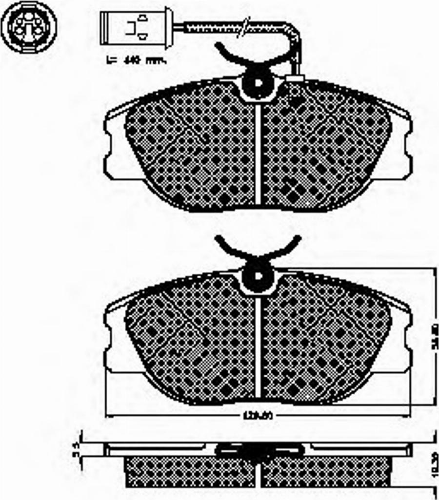 Spidan 31733 - Komplet Pločica, disk-kočnica www.molydon.hr