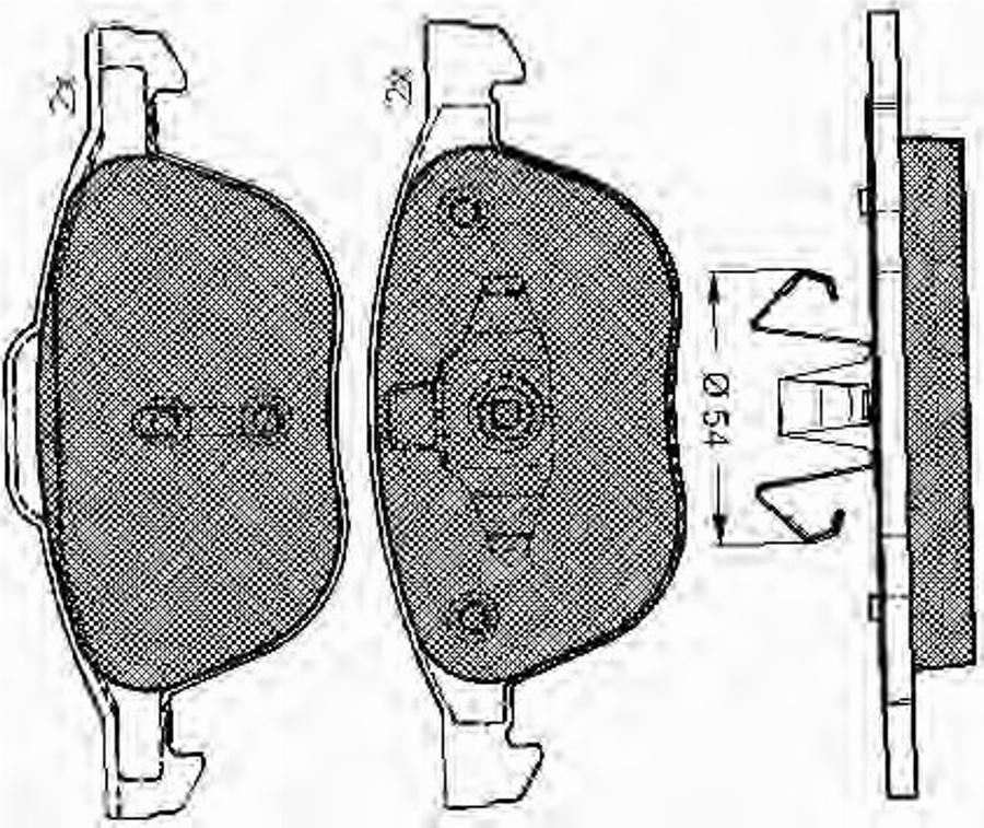 Spidan 32914 - Komplet Pločica, disk-kočnica www.molydon.hr