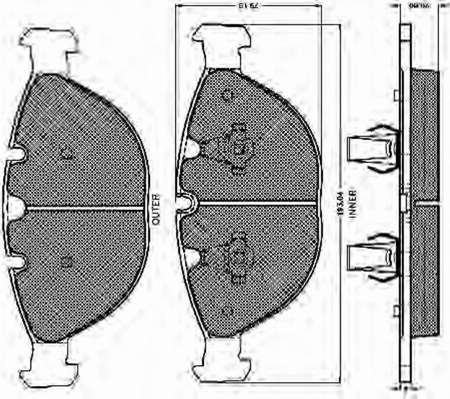 Spidan 32465 - Komplet Pločica, disk-kočnica www.molydon.hr