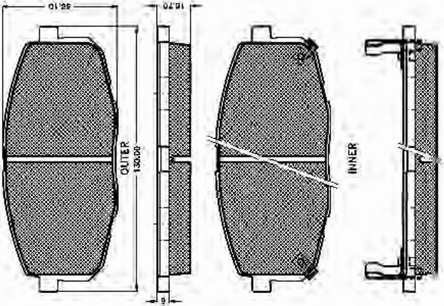 Spidan 32460 - Komplet Pločica, disk-kočnica www.molydon.hr