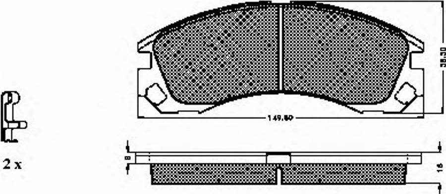 Spidan 32422 - Komplet Pločica, disk-kočnica www.molydon.hr