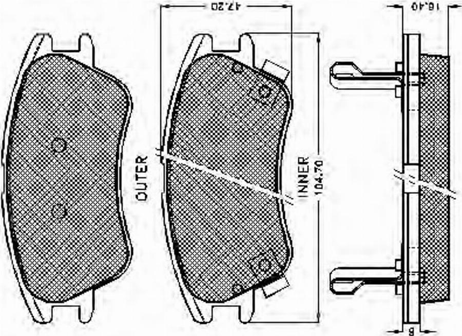 Spidan 32472 - Komplet Pločica, disk-kočnica www.molydon.hr