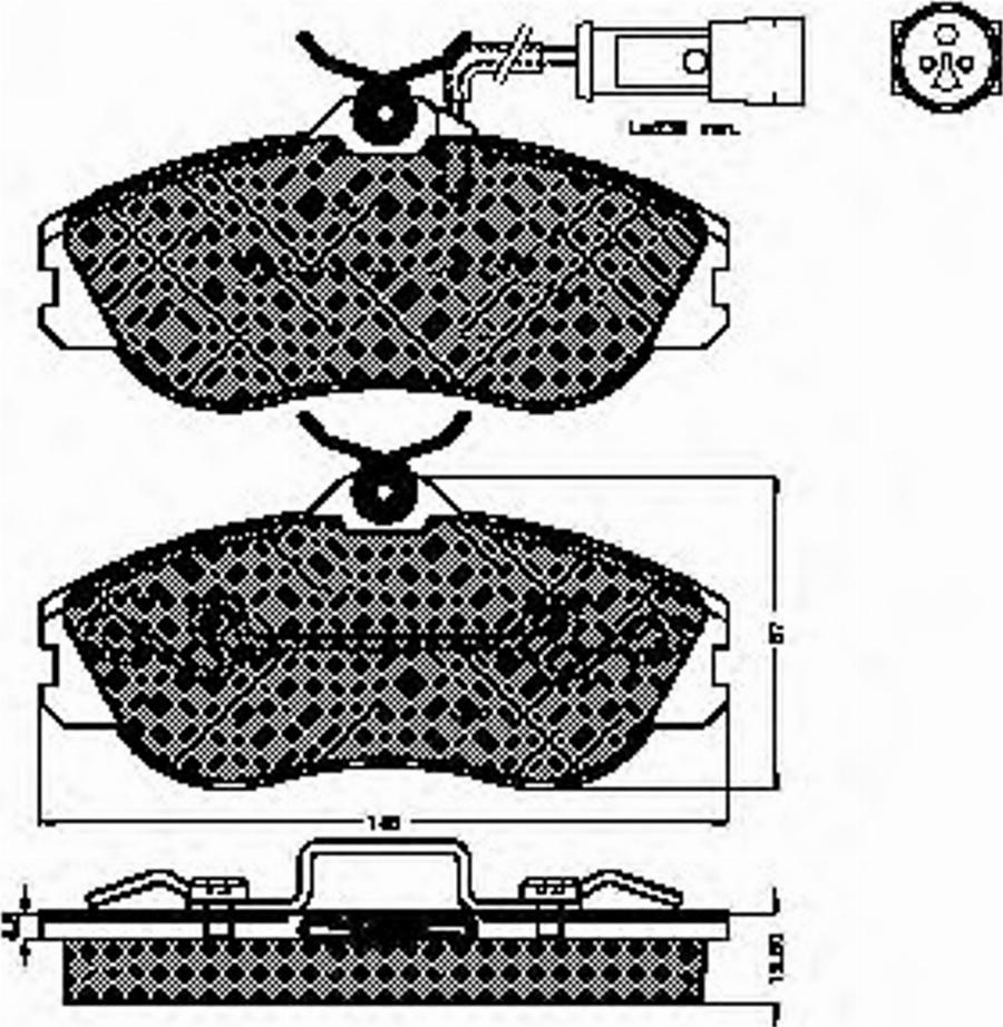 Spidan 32541 - Komplet Pločica, disk-kočnica www.molydon.hr