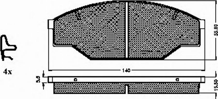 Spidan 32554 - Komplet Pločica, disk-kočnica www.molydon.hr