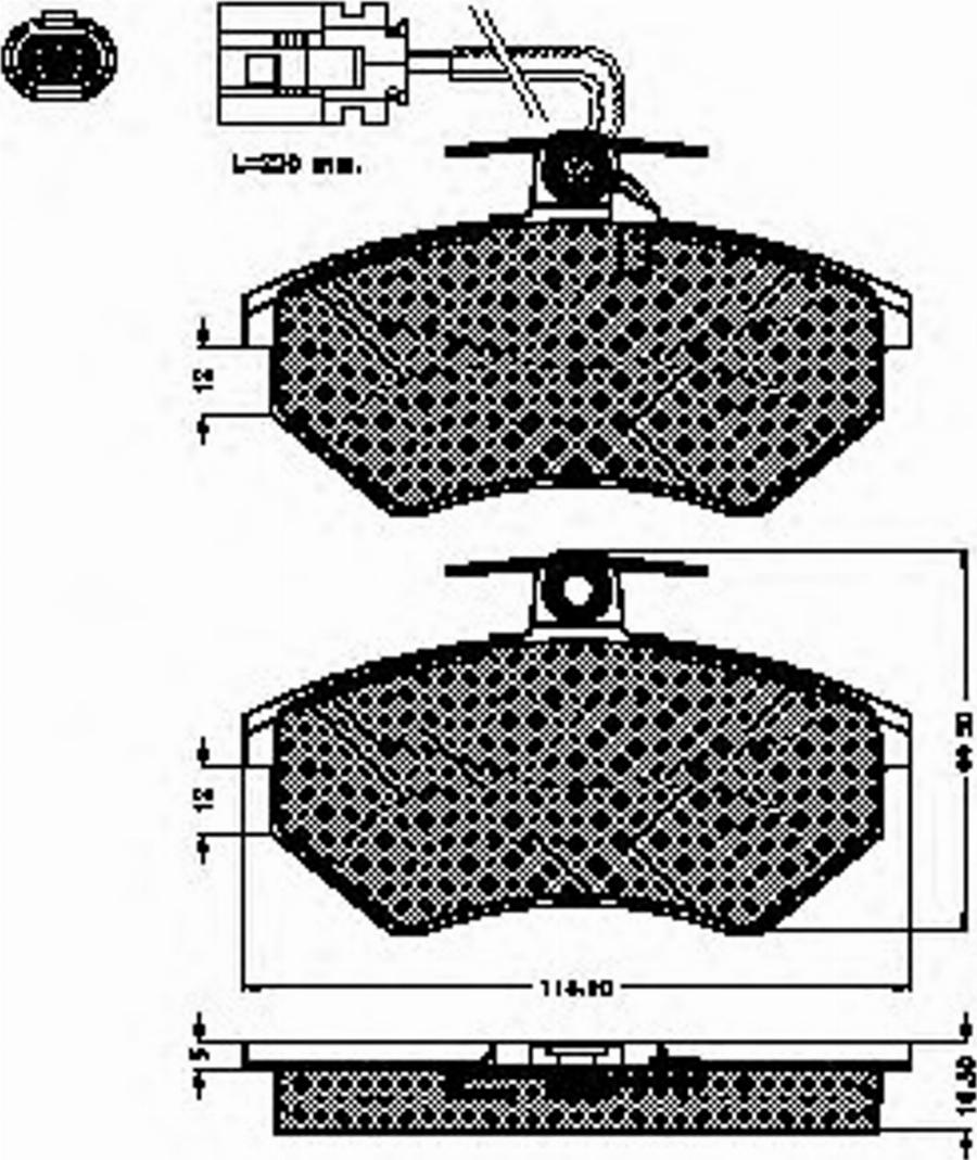 Spidan 32555 - Komplet Pločica, disk-kočnica www.molydon.hr