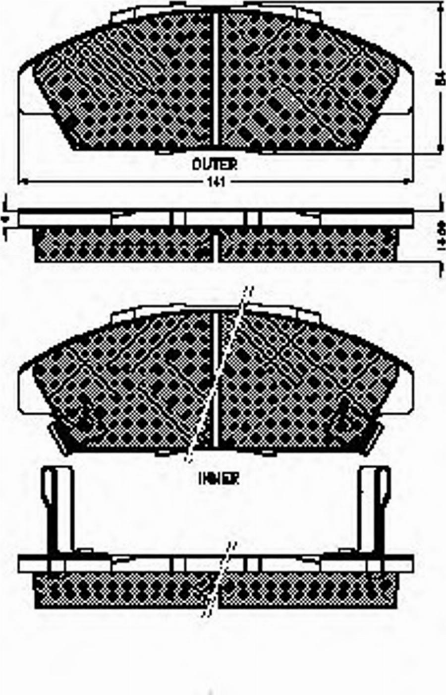 Spidan 32693 - Komplet Pločica, disk-kočnica www.molydon.hr