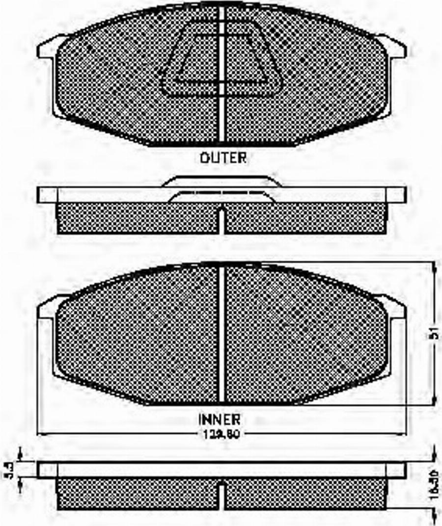 Spidan 32607 - Komplet Pločica, disk-kočnica www.molydon.hr