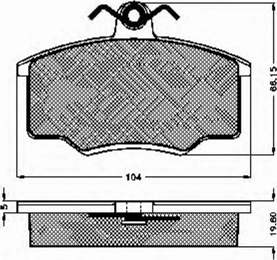 Spidan 32620 - Komplet Pločica, disk-kočnica www.molydon.hr