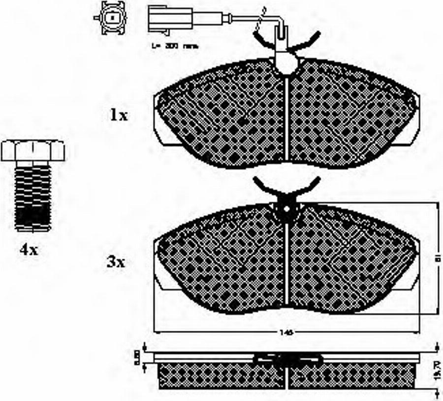 Spidan 32672 - Komplet Pločica, disk-kočnica www.molydon.hr