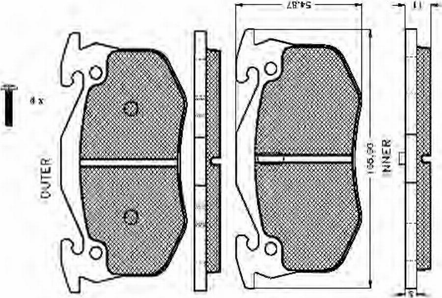 Spidan 32040 - Komplet Pločica, disk-kočnica www.molydon.hr