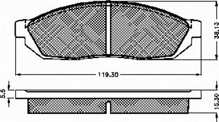 Spidan 32055 - Komplet Pločica, disk-kočnica www.molydon.hr