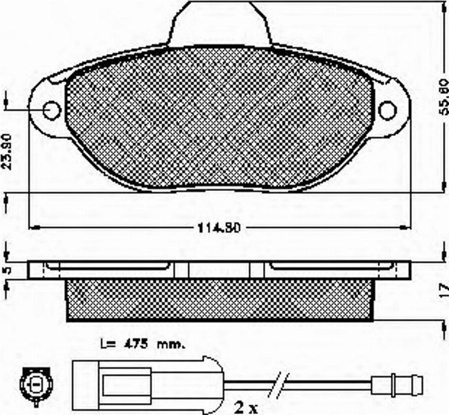 Spidan 32067 - Komplet Pločica, disk-kočnica www.molydon.hr