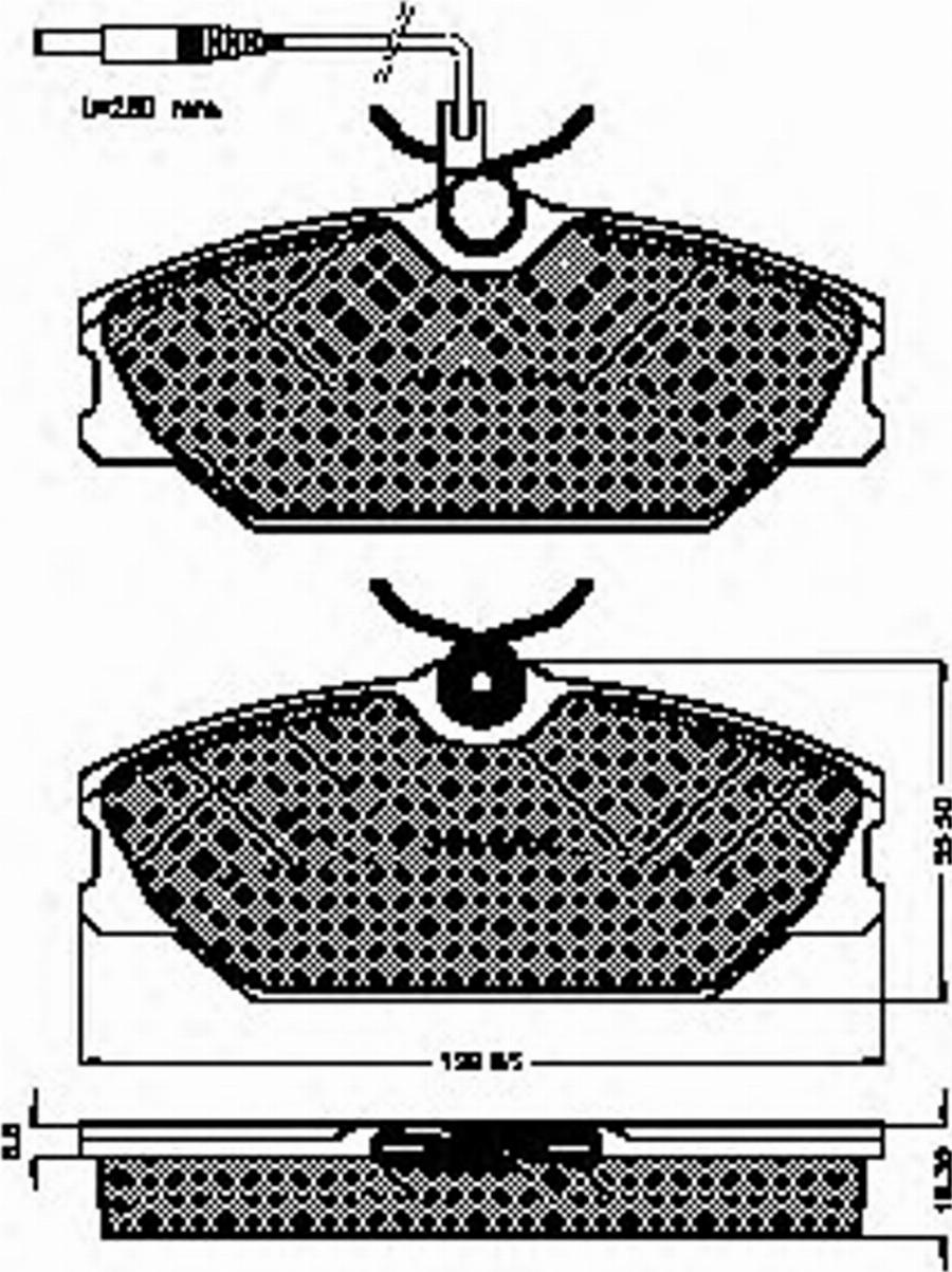 Spidan 32003 - Komplet Pločica, disk-kočnica www.molydon.hr