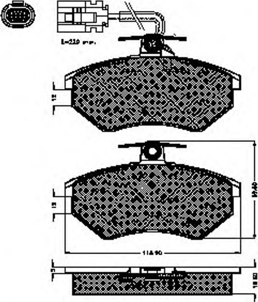 Spidan 32031 - Komplet Pločica, disk-kočnica www.molydon.hr