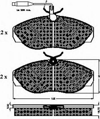 Spidan 32027 - Komplet Pločica, disk-kočnica www.molydon.hr