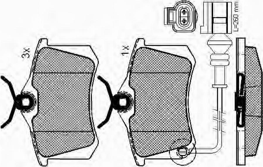 Spidan 32892 - Komplet Pločica, disk-kočnica www.molydon.hr