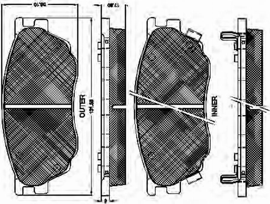 Spidan 32849 - Komplet Pločica, disk-kočnica www.molydon.hr