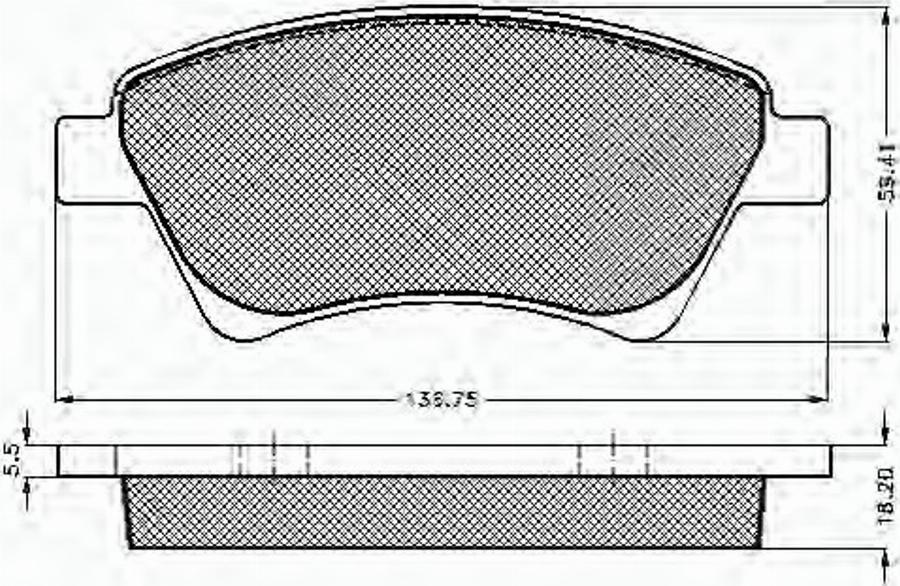 Spidan 32841 - Komplet Pločica, disk-kočnica www.molydon.hr