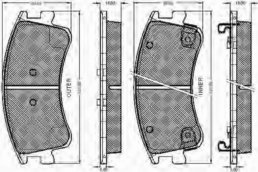 Spidan 32850 - Komplet Pločica, disk-kočnica www.molydon.hr