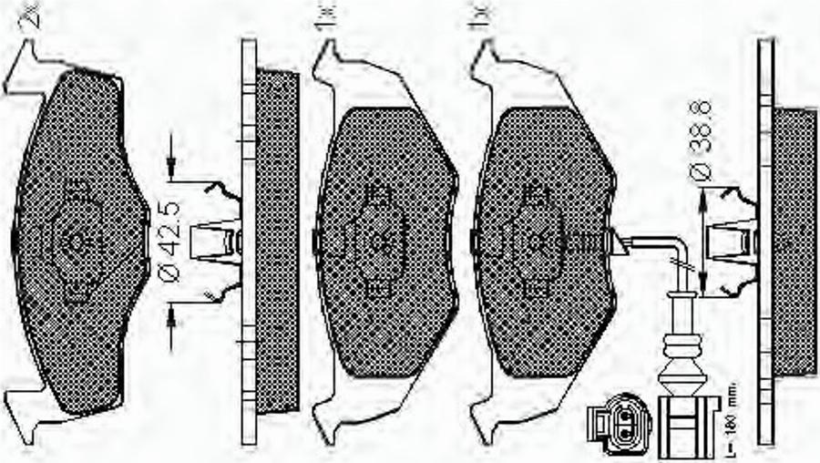 Spidan 32815 - Komplet Pločica, disk-kočnica www.molydon.hr