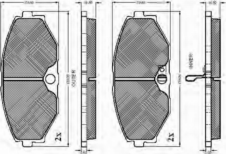 Spidan 32813 - Komplet Pločica, disk-kočnica www.molydon.hr