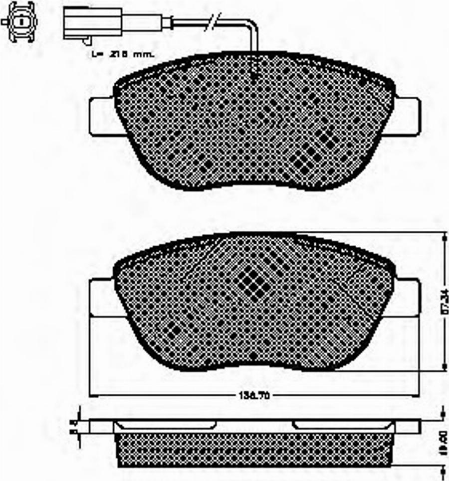 Spidan 32838 - Komplet Pločica, disk-kočnica www.molydon.hr