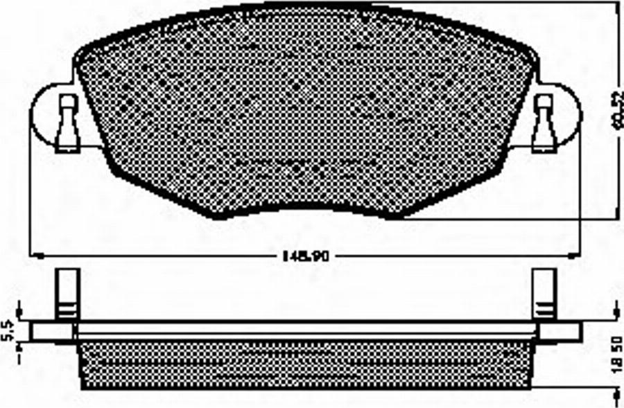 Spidan 32826 - Komplet Pločica, disk-kočnica www.molydon.hr