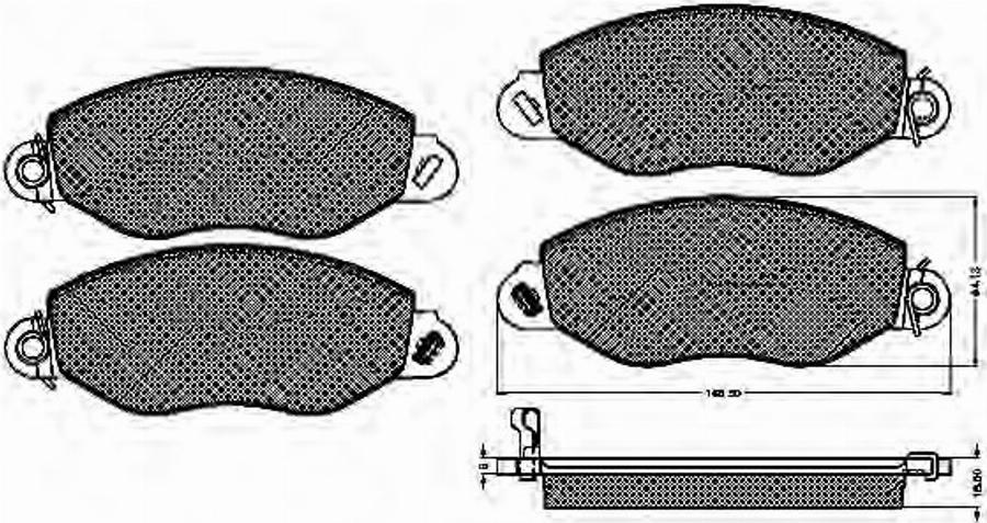 Spidan 32823 - Komplet Pločica, disk-kočnica www.molydon.hr